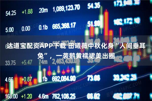 达道宝配资APP下载 田曦薇中秋化身“人间垂耳兔”，一袭鹅黄襦裙美出圈